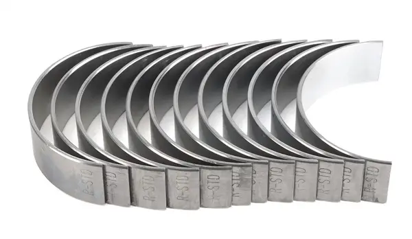 Crankshaft main bearings, connecting rod bearings, camshaft bearings