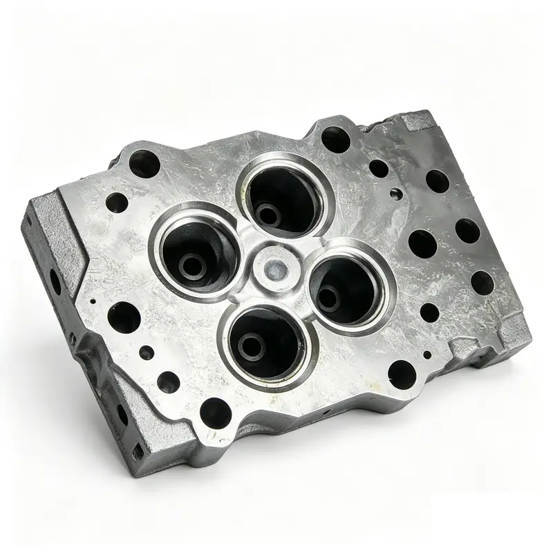 4BTdiesel Complete Cylinder Head With Valves for Komatsu Engine 6D125-1 S6D125-1 Motor Grader GD663A-2