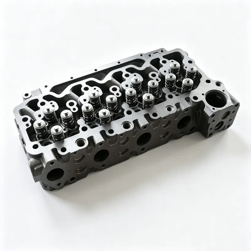 4BTdiesel Complete Cylinder Head with Valves B4.5 ISB4.5 ISD4.5 ISBE4 QSB QSB4.5 for Cummins Engine Hyundai Loader HL730-7A HL730-9 HL730-9S HL730TM-9 HL730TM-7A