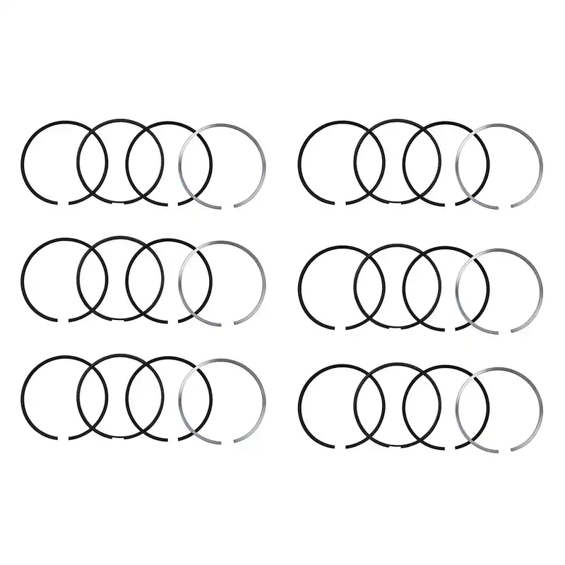 6 Pieces Piston Ring 3801755 for Cummins Engine NTA855A NT855 N855 N14